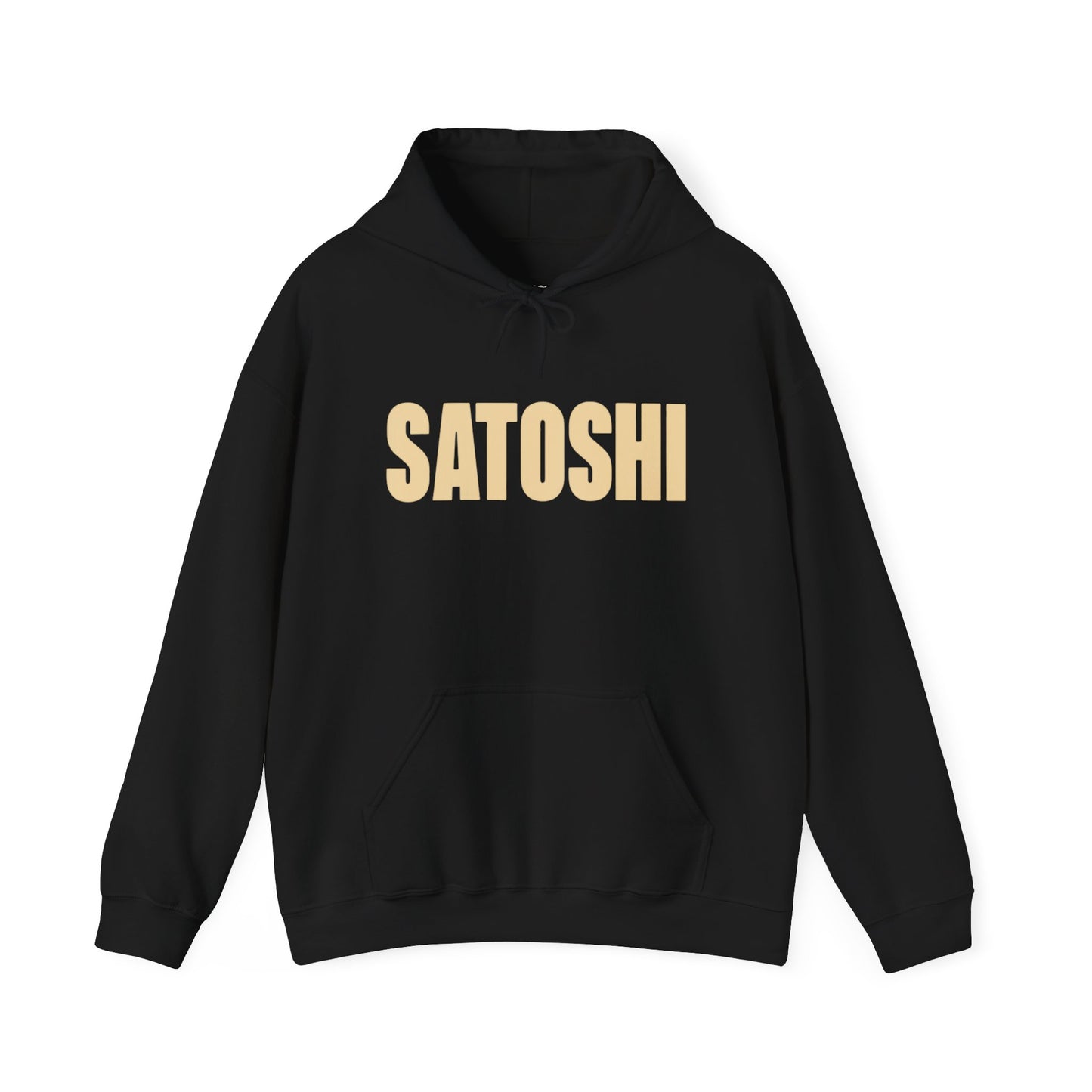 SATOSHI Spellout Logo heavyweight hoodie