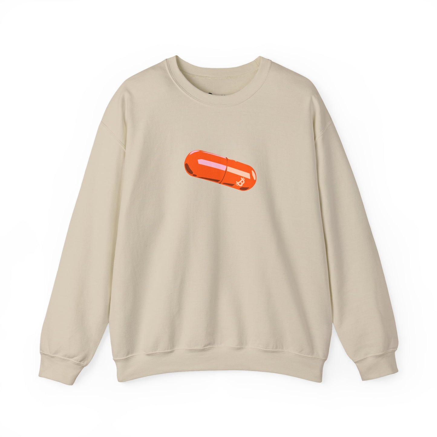 BITCOIN PILL Heavy Crewneck Sweatshirt
