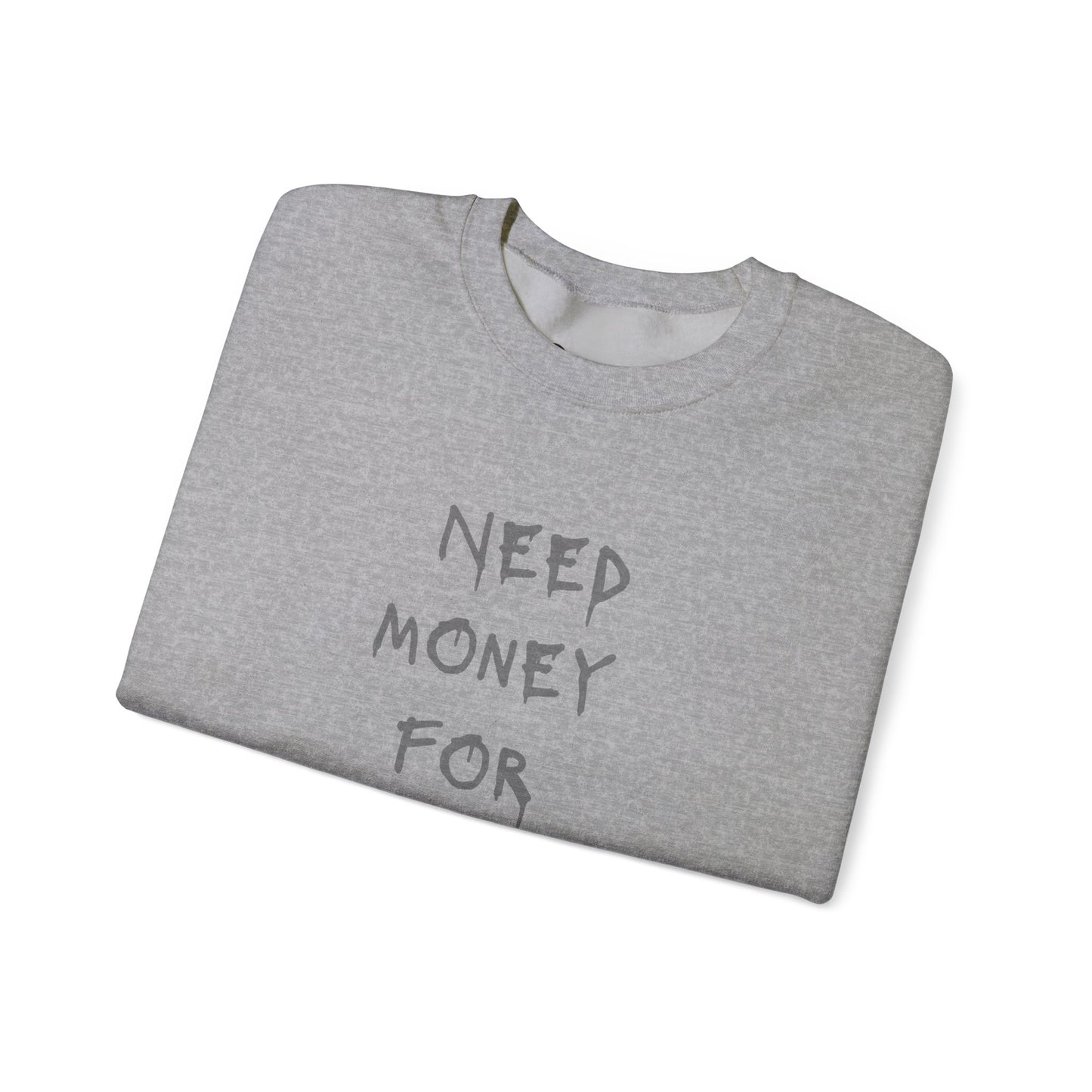NEED BITCOIN Heavy Crewneck Sweatshirt