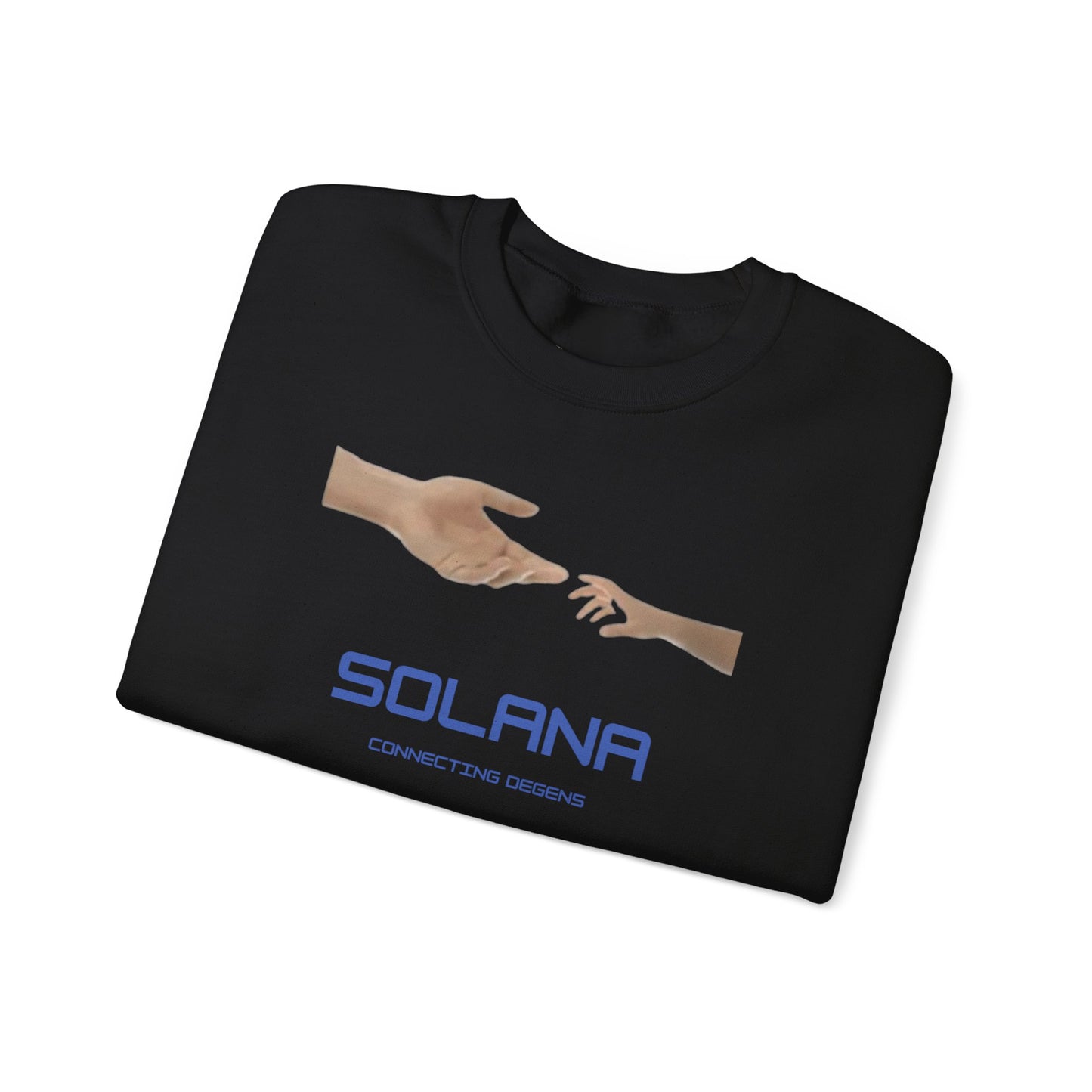 SOLANA CONNECTING DEGENS Heavy Crewneck Sweatshirt