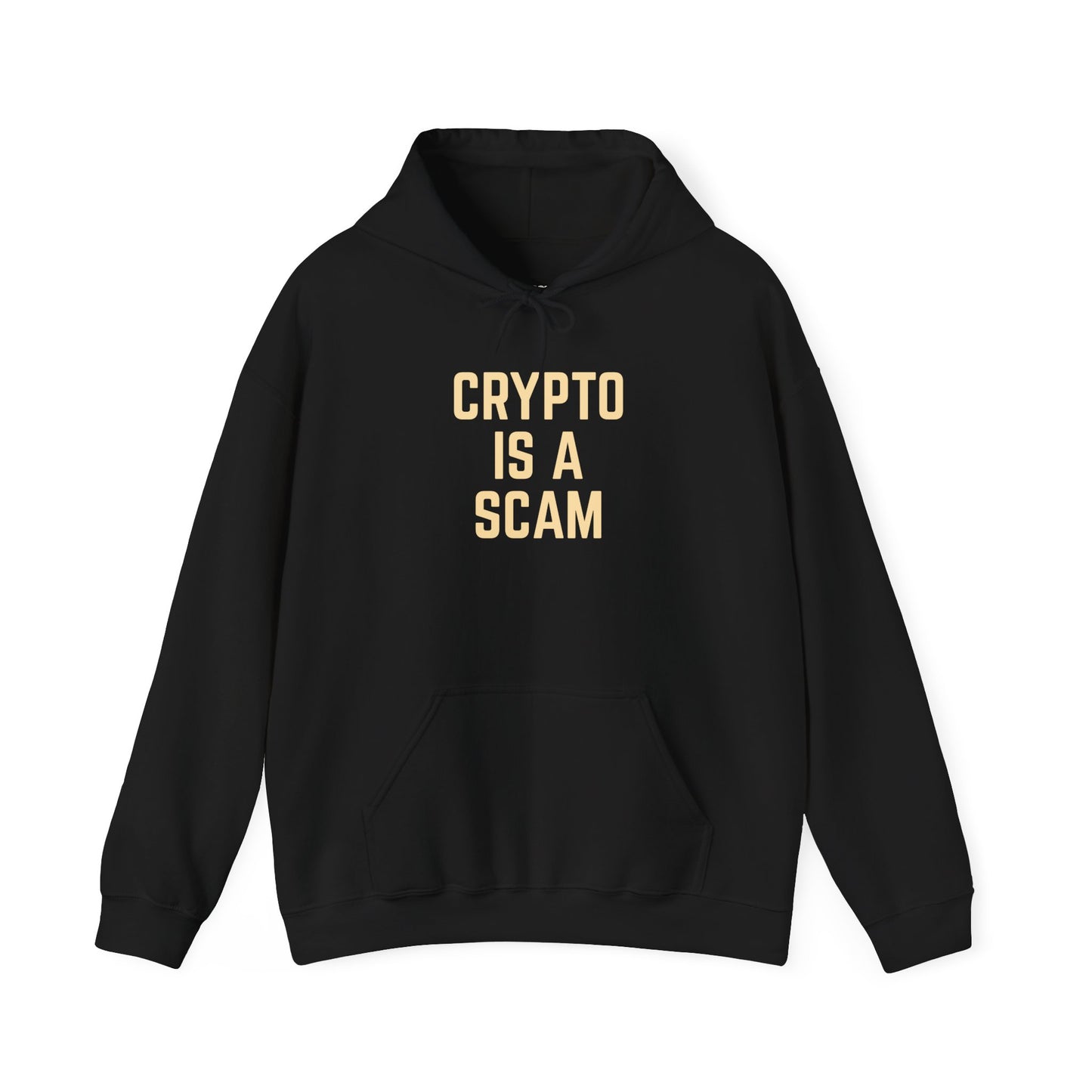 CRYPTO IS A SCAM heavyweight hoodie