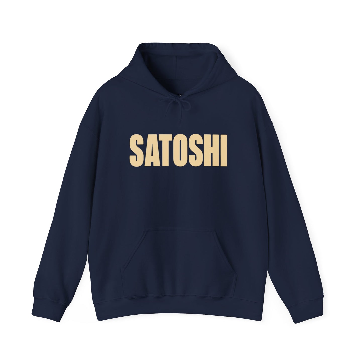 SATOSHI Spellout Logo heavyweight hoodie