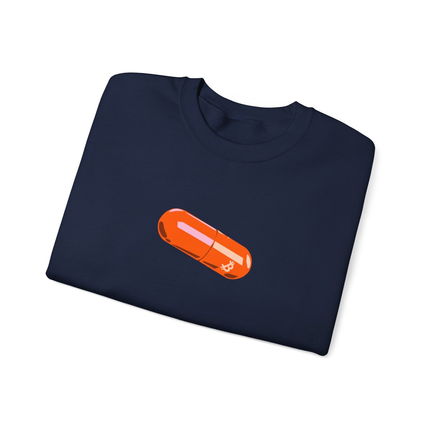 BITCOIN PILL Heavy Crewneck Sweatshirt