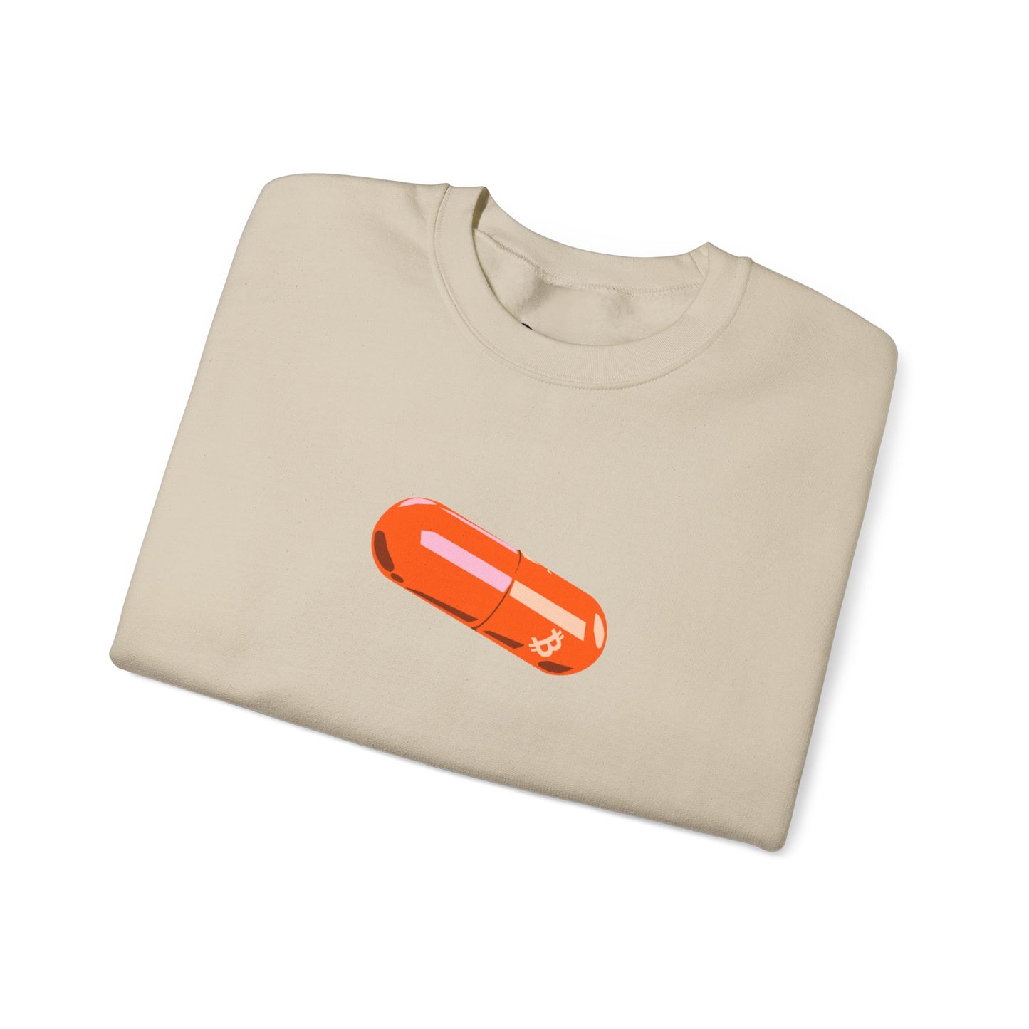 BITCOIN PILL Heavy Crewneck Sweatshirt