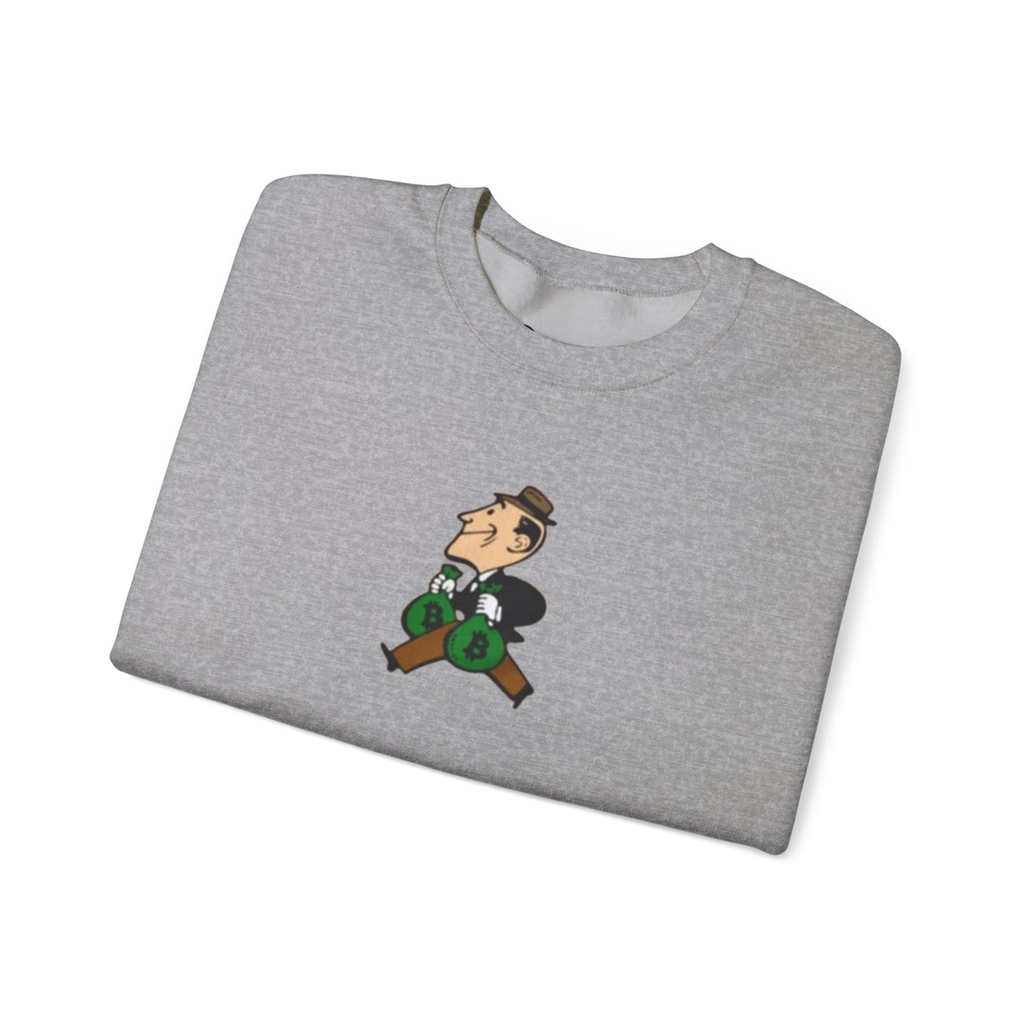 BITCOIN BTC MAN Heavy Crewneck Sweatshirt