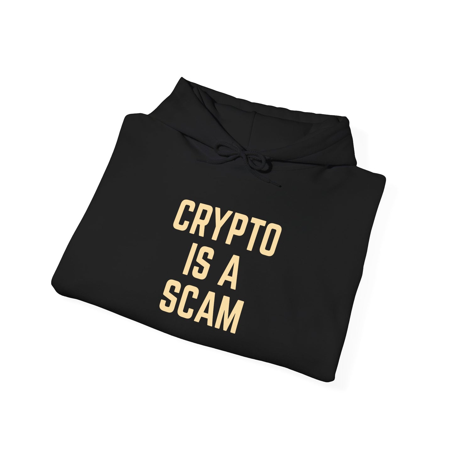 CRYPTO IS A SCAM heavyweight hoodie