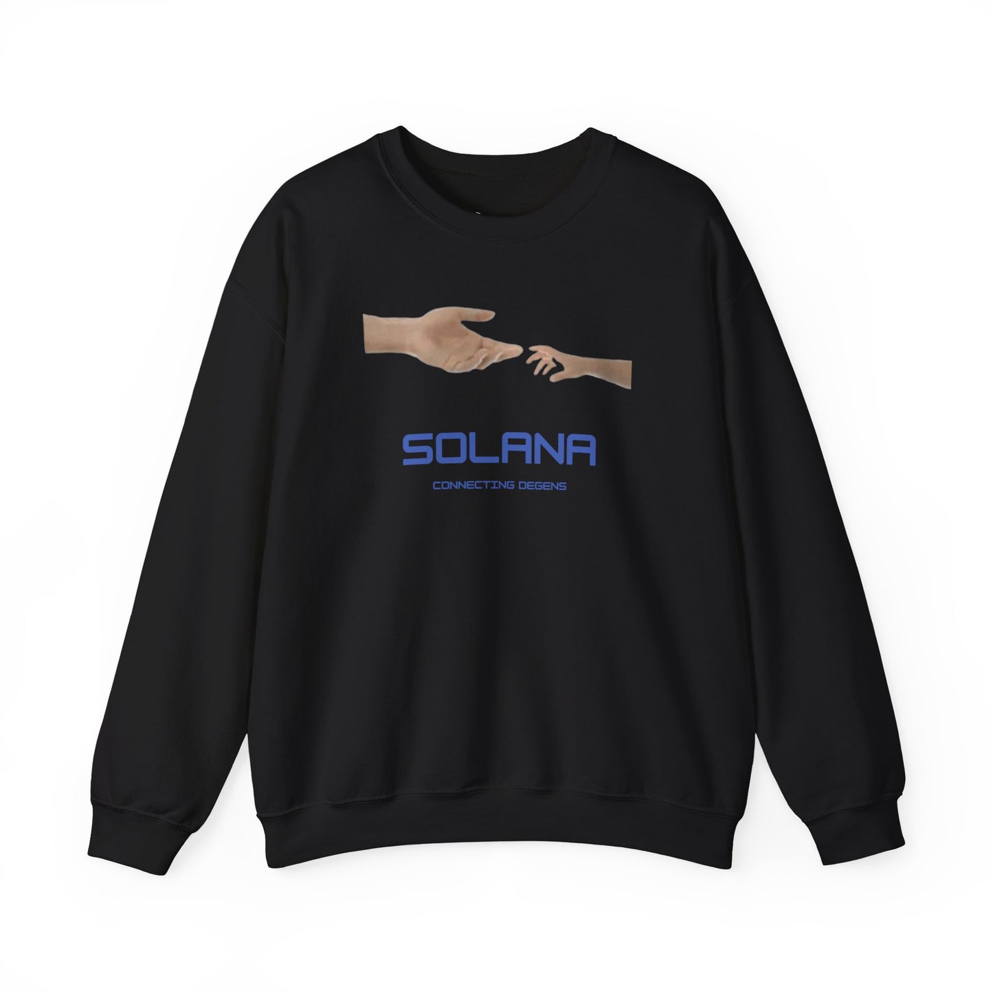 SOLANA CONNECTING DEGENS Heavy Crewneck Sweatshirt