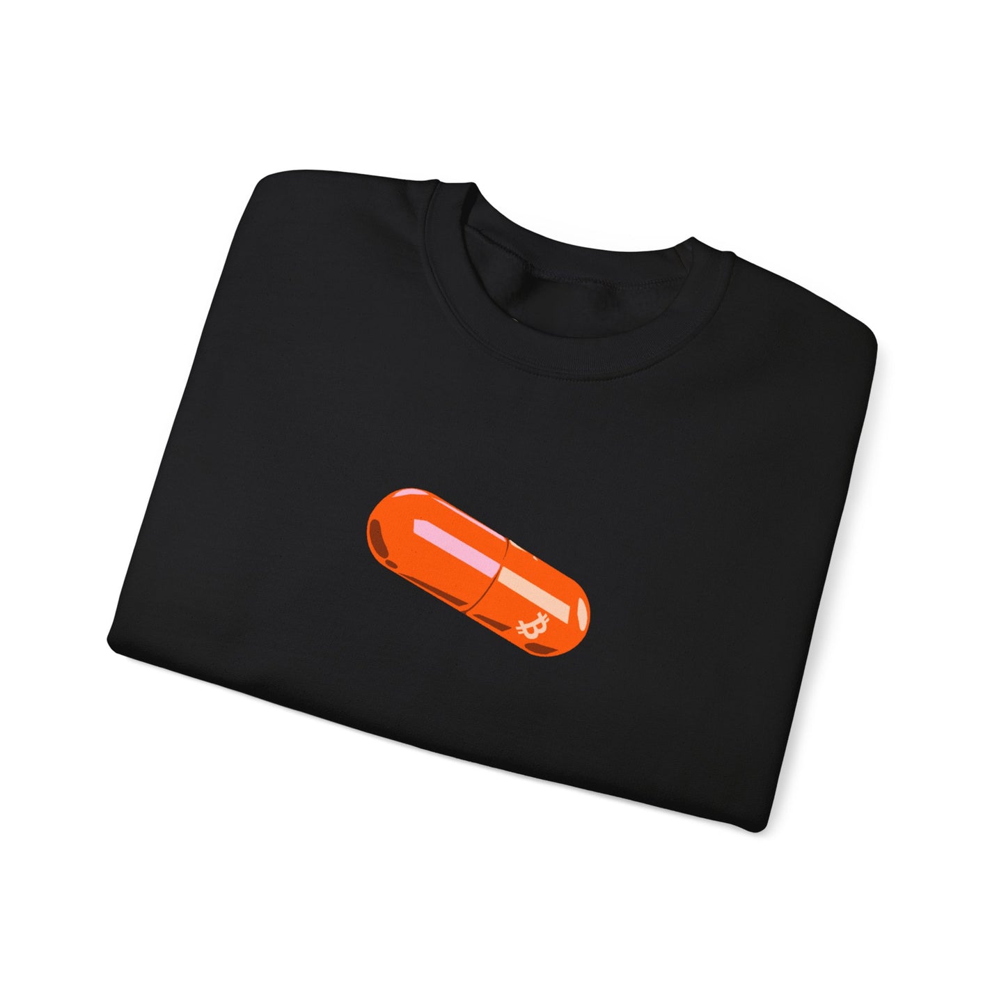 BITCOIN PILL Heavy Crewneck Sweatshirt