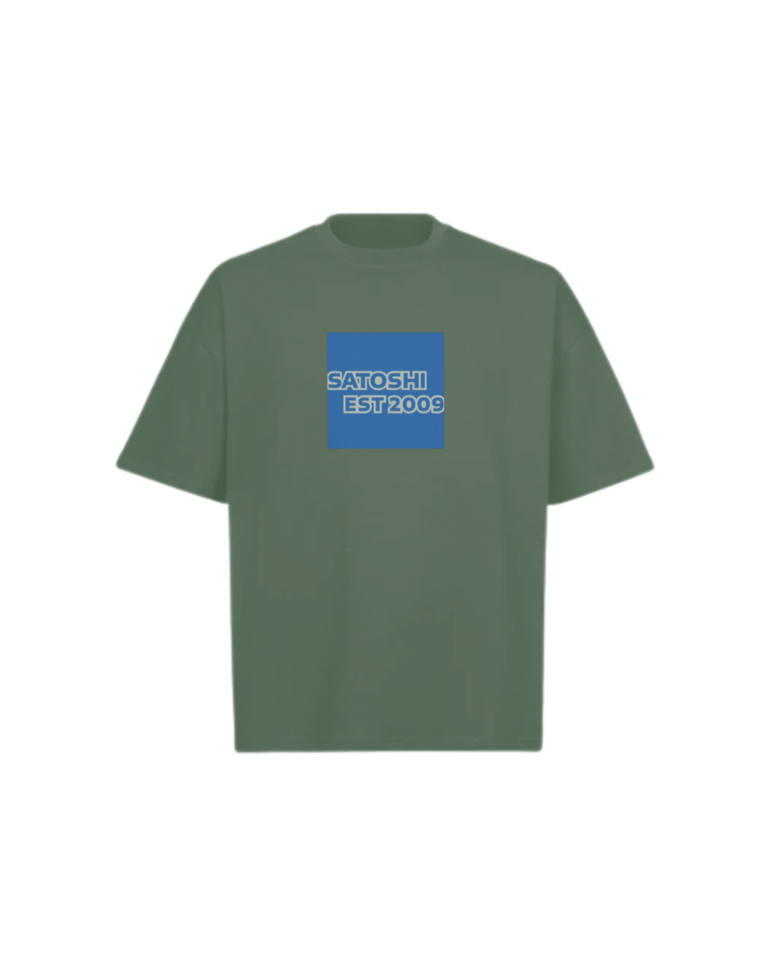 SATOSHI 2009 Logo Oversized Boxy Tee