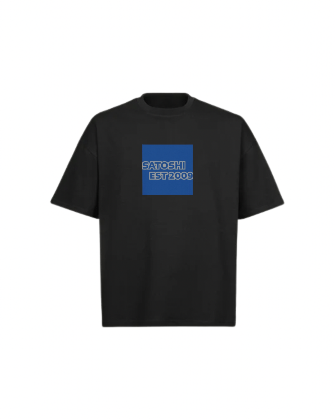 SATOSHI 2009 Logo Oversized Boxy Tee