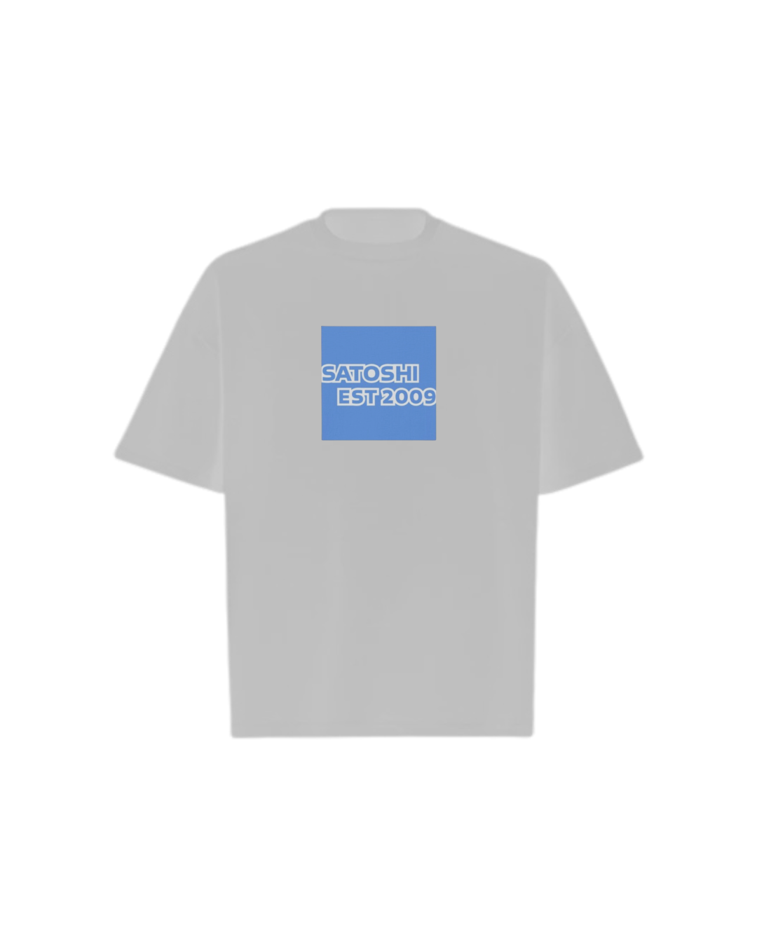 SATOSHI 2009 Logo Oversized Boxy Tee