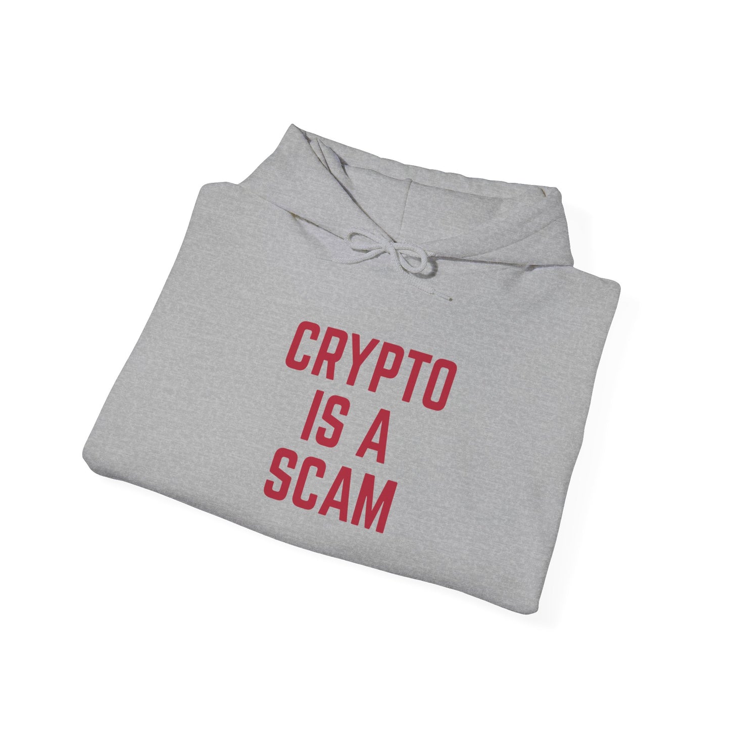 CRYPTO IS A SCAM heavyweight hoodie