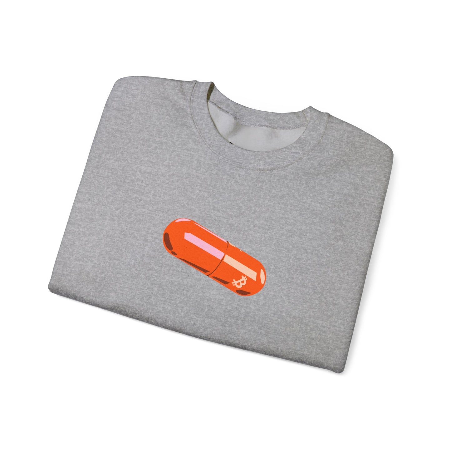 BITCOIN PILL Heavy Crewneck Sweatshirt