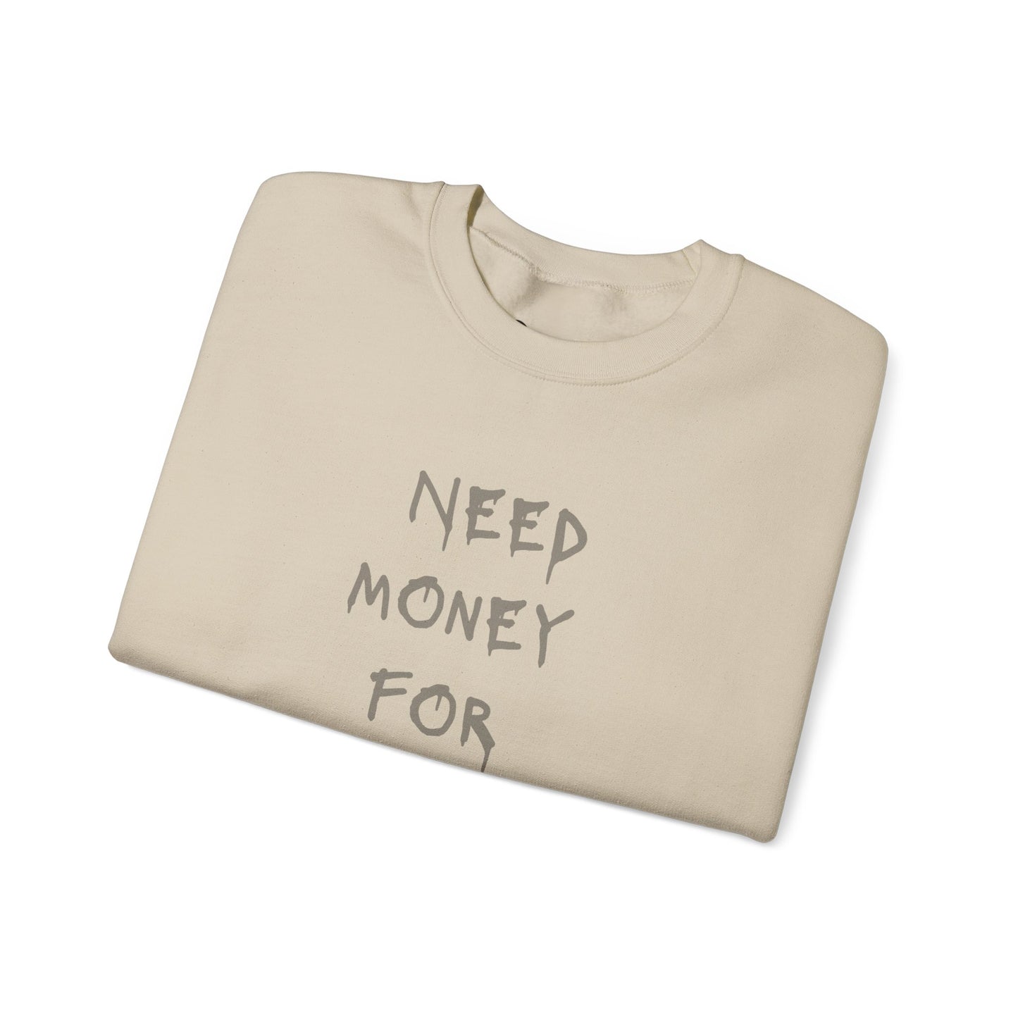 NEED BITCOIN Heavy Crewneck Sweatshirt