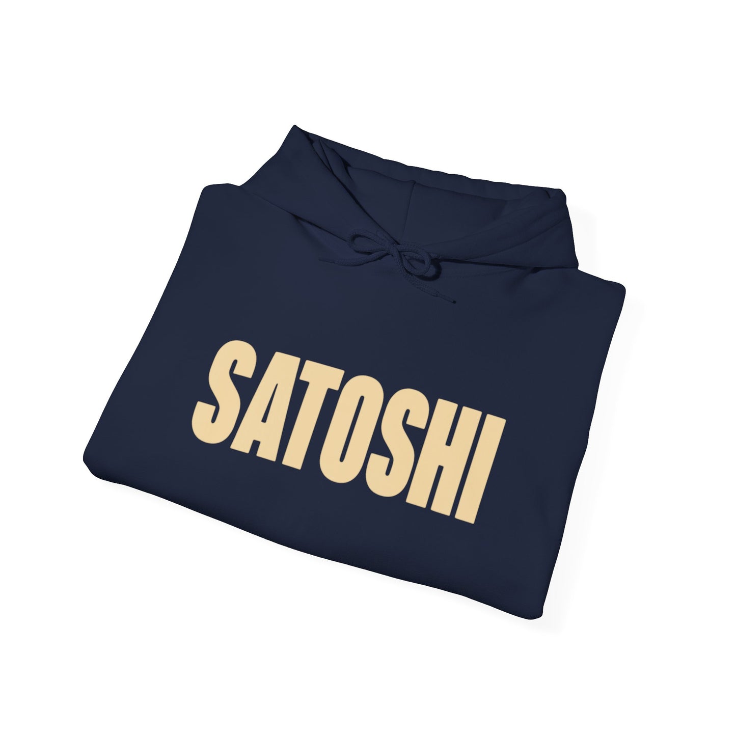 SATOSHI Spellout Logo heavyweight hoodie