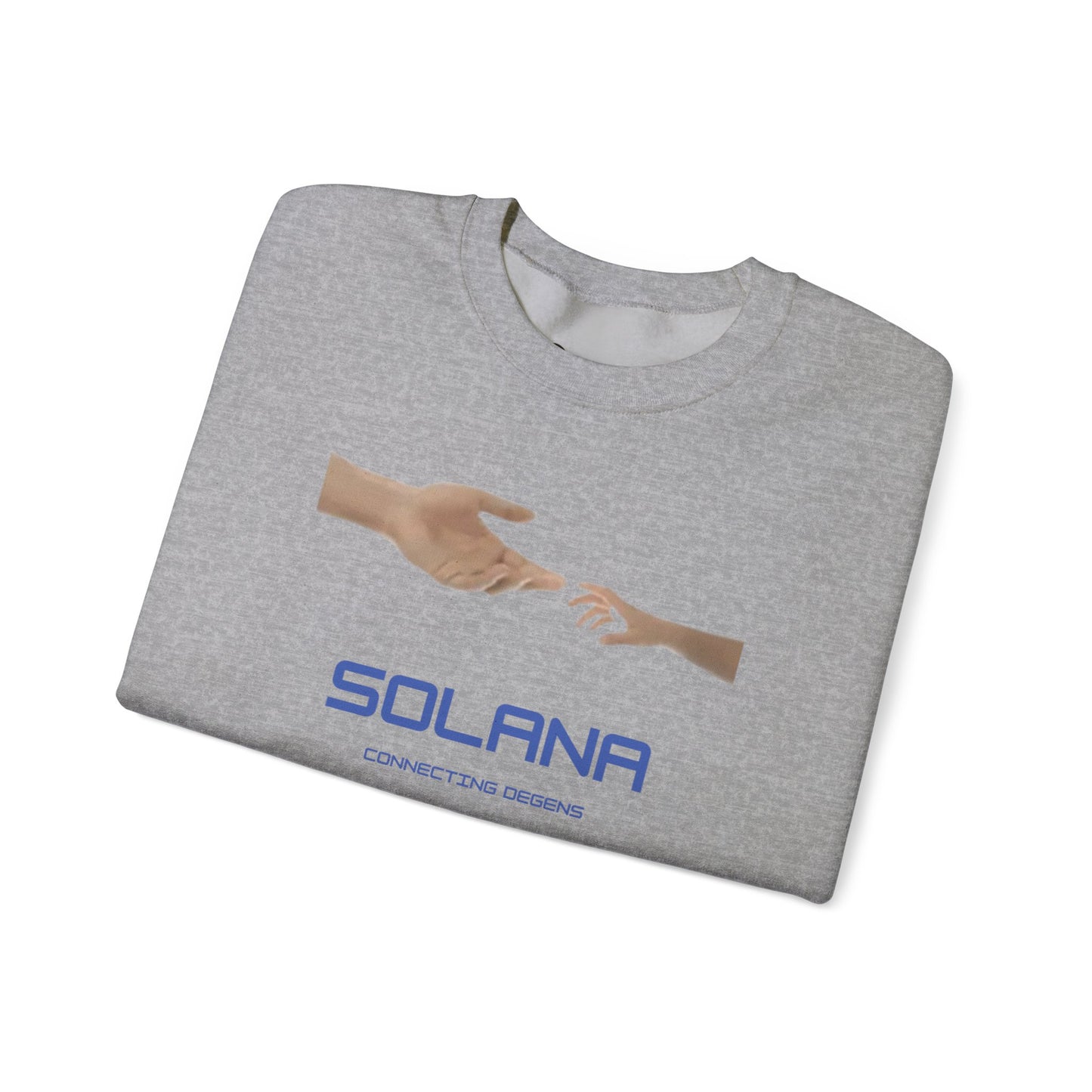 SOLANA CONNECTING DEGENS Heavy Crewneck Sweatshirt