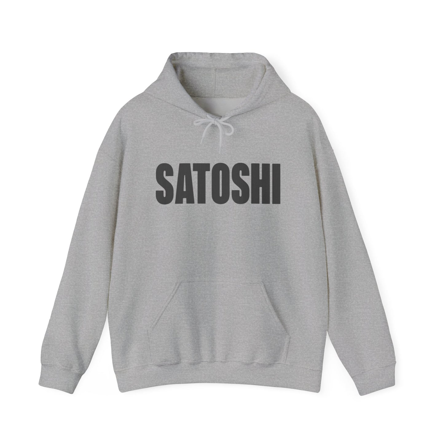 SATOSHI Spellout Logo heavyweight hoodie