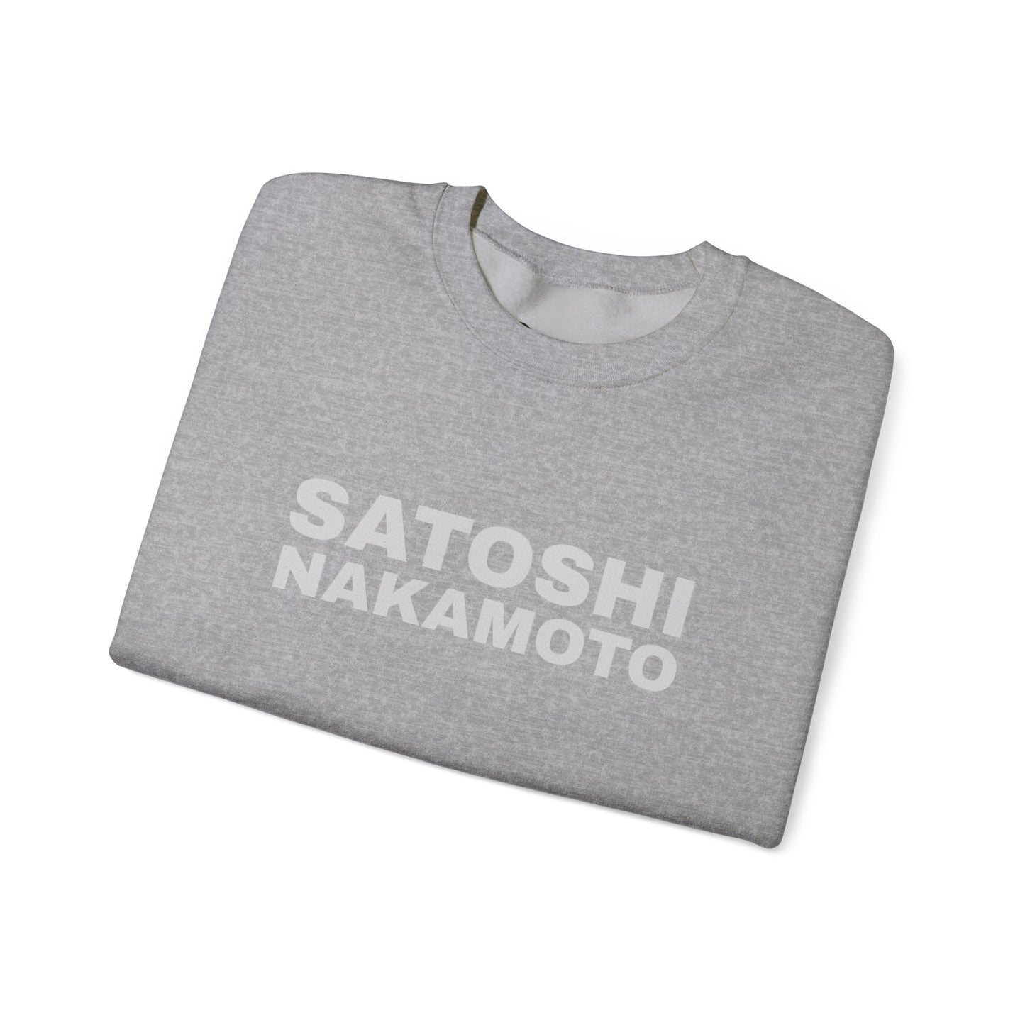SATOSHI NAKAMOTO Heavy Crewneck Sweatshirt