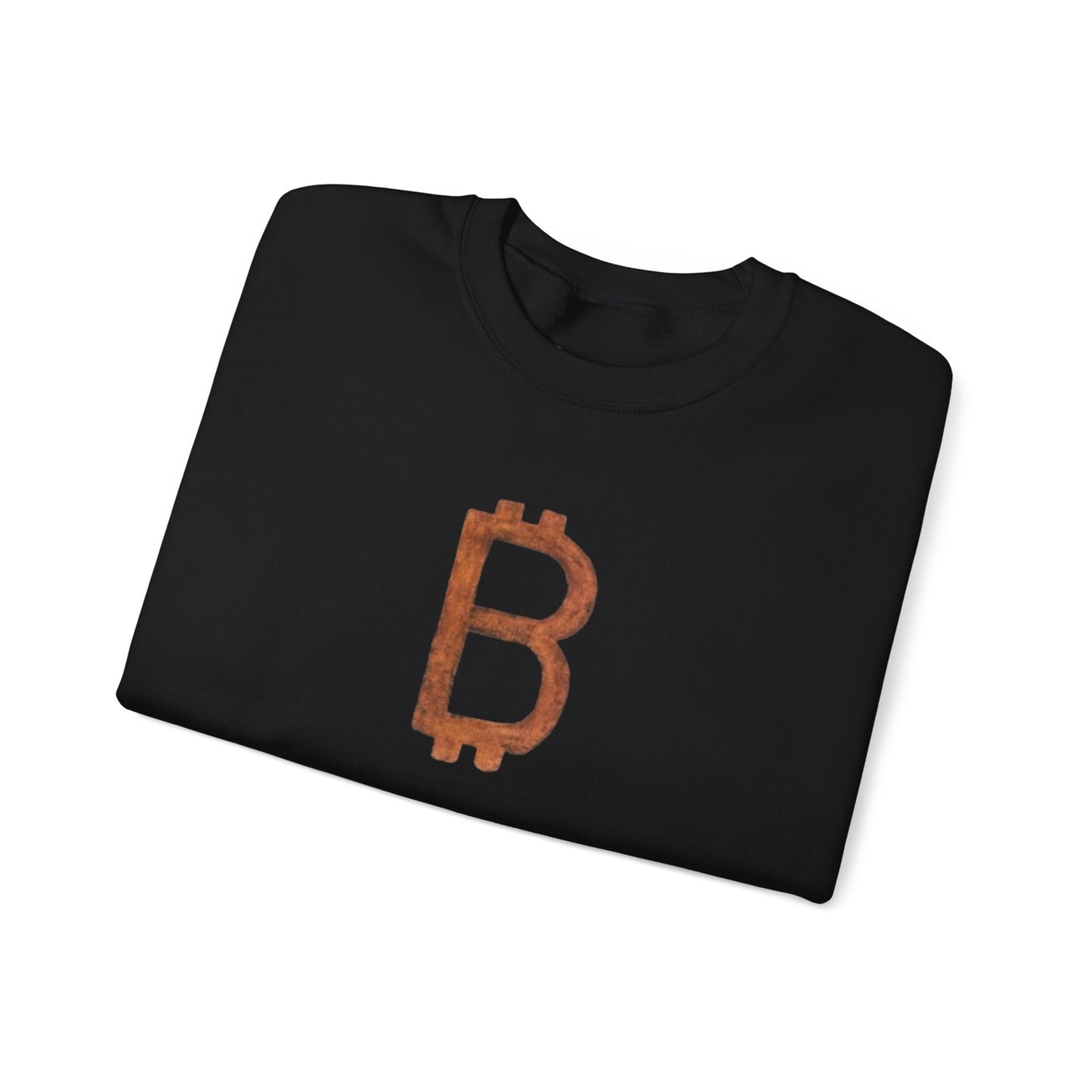 BITCOIN BTC B LOGO Heavy Crewneck Sweatshirt