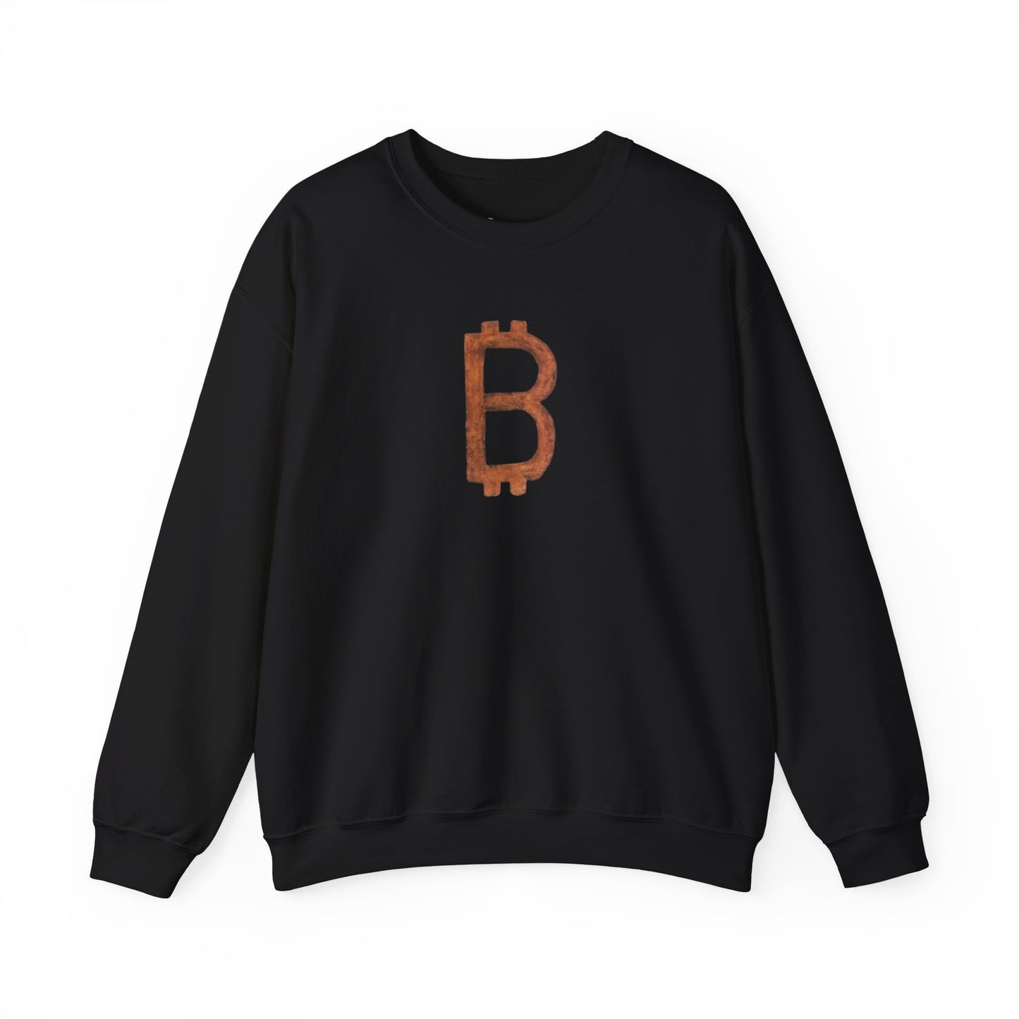 BITCOIN BTC B LOGO Heavy Crewneck Sweatshirt