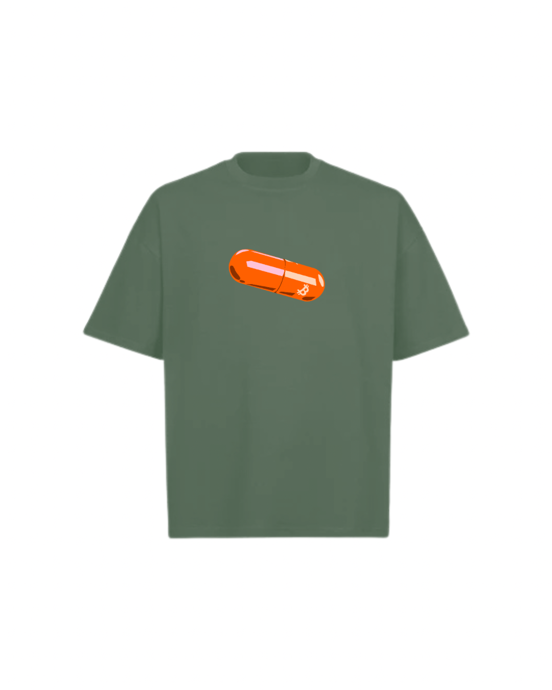 BITCOIN PILL Oversized Boxy Tee