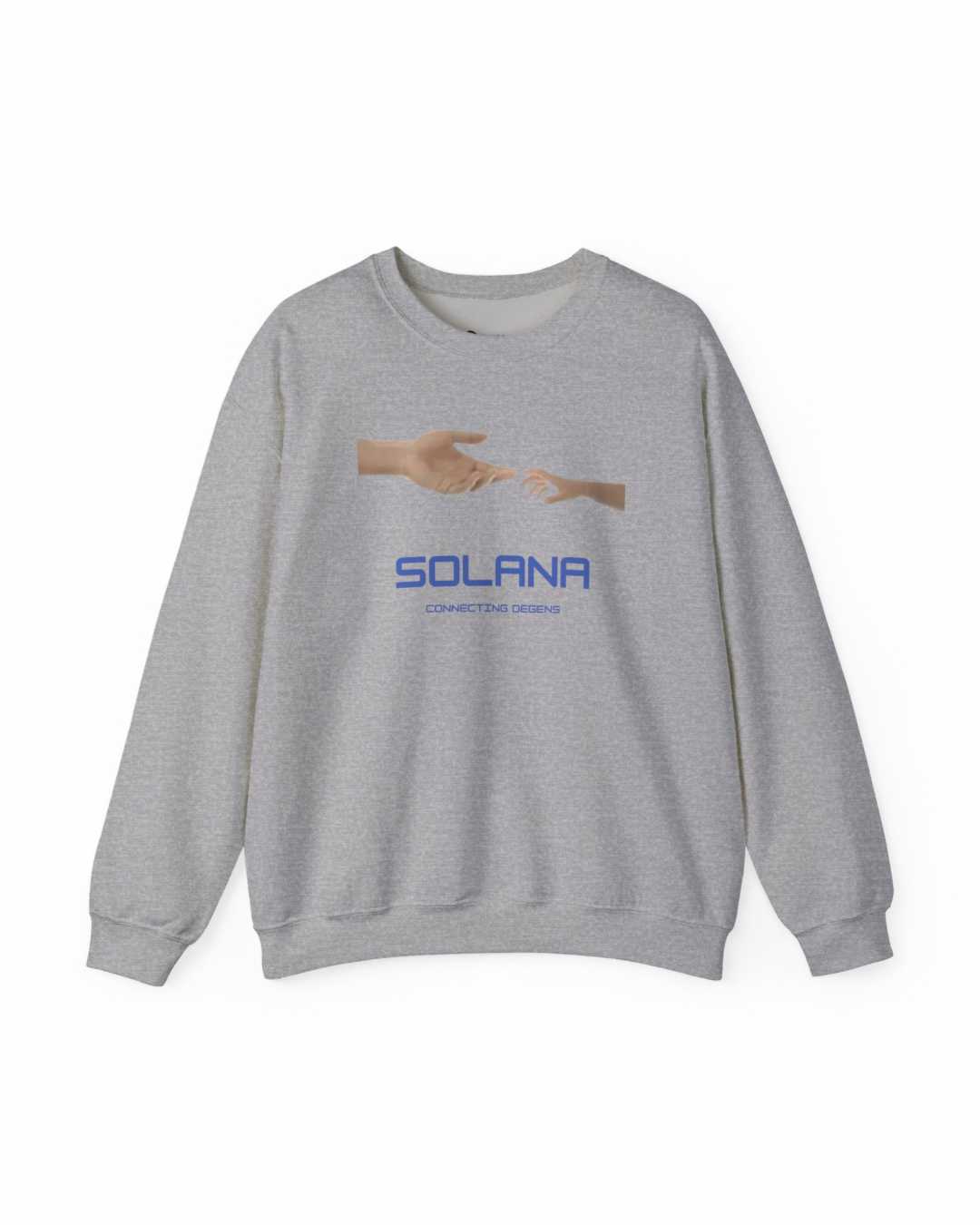SOLANA CONNECTING DEGENS Heavy Crewneck Sweatshirt