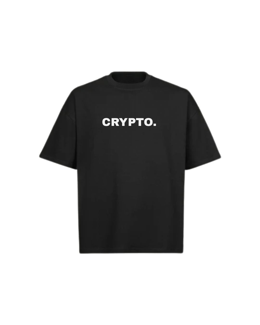 CRYPTO SPELLOUT Oversized Boxy Tee