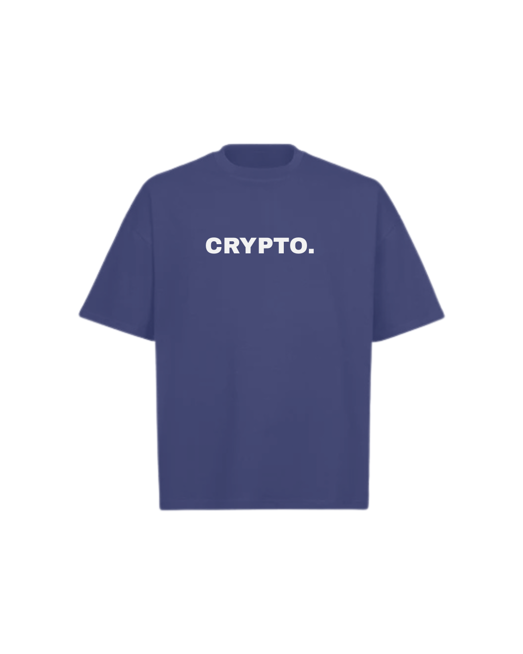 CRYPTO SPELLOUT Oversized Boxy Tee