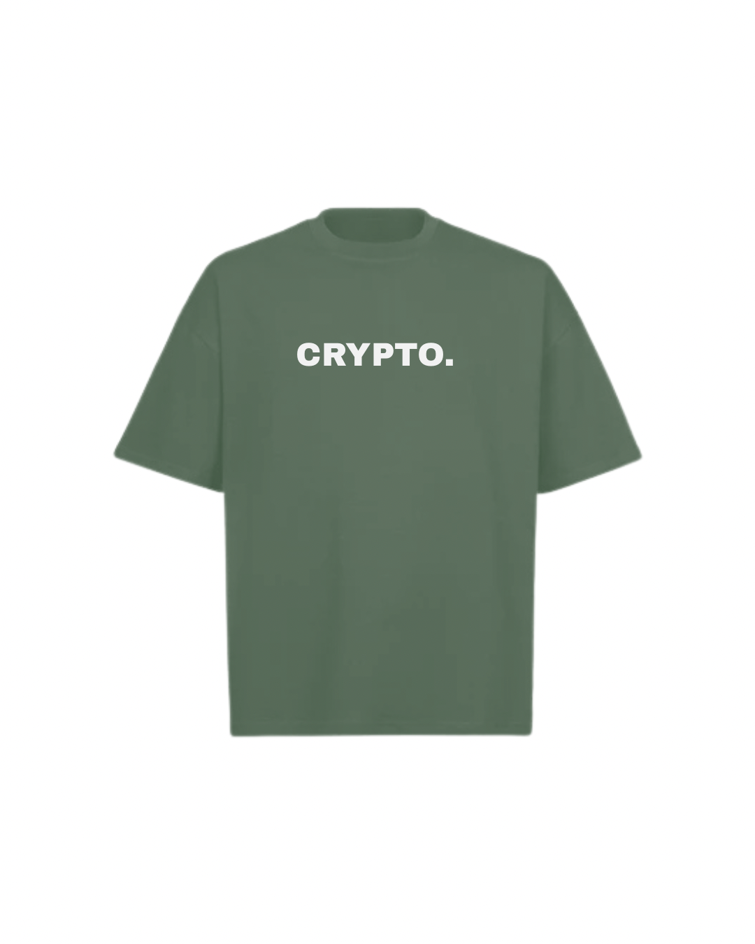 CRYPTO SPELLOUT Oversized Boxy Tee