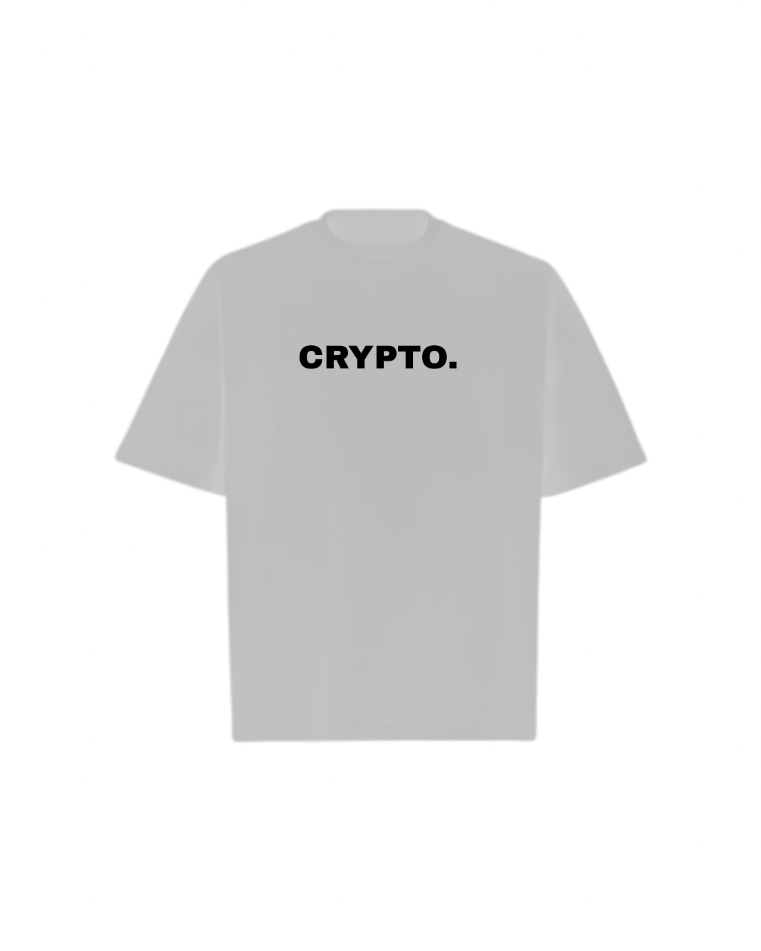 CRYPTO SPELLOUT Oversized Boxy Tee