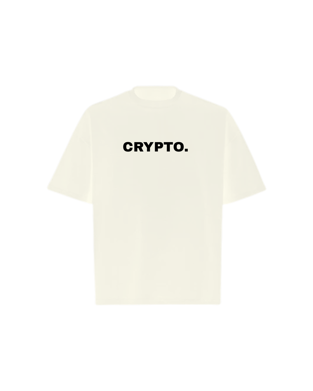 CRYPTO SPELLOUT Oversized Boxy Tee