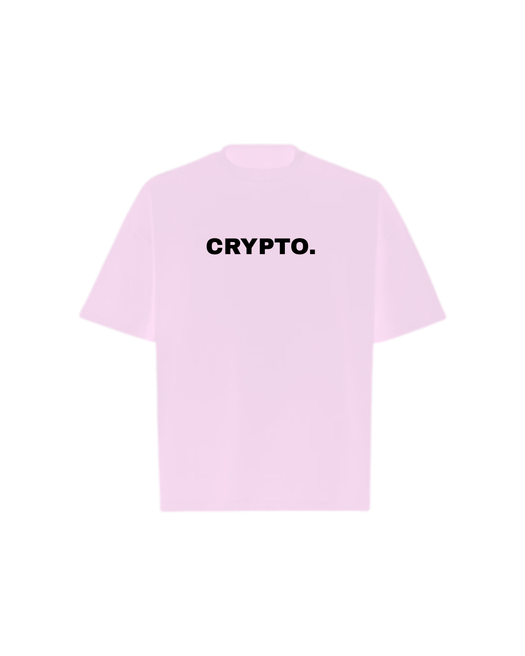 CRYPTO SPELLOUT Oversized Boxy Tee