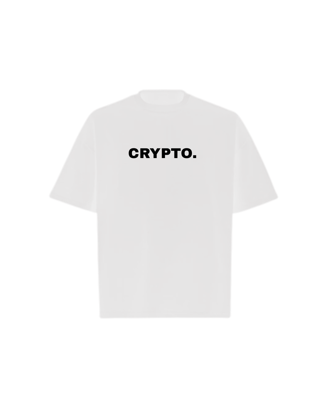 CRYPTO SPELLOUT Oversized Boxy Tee