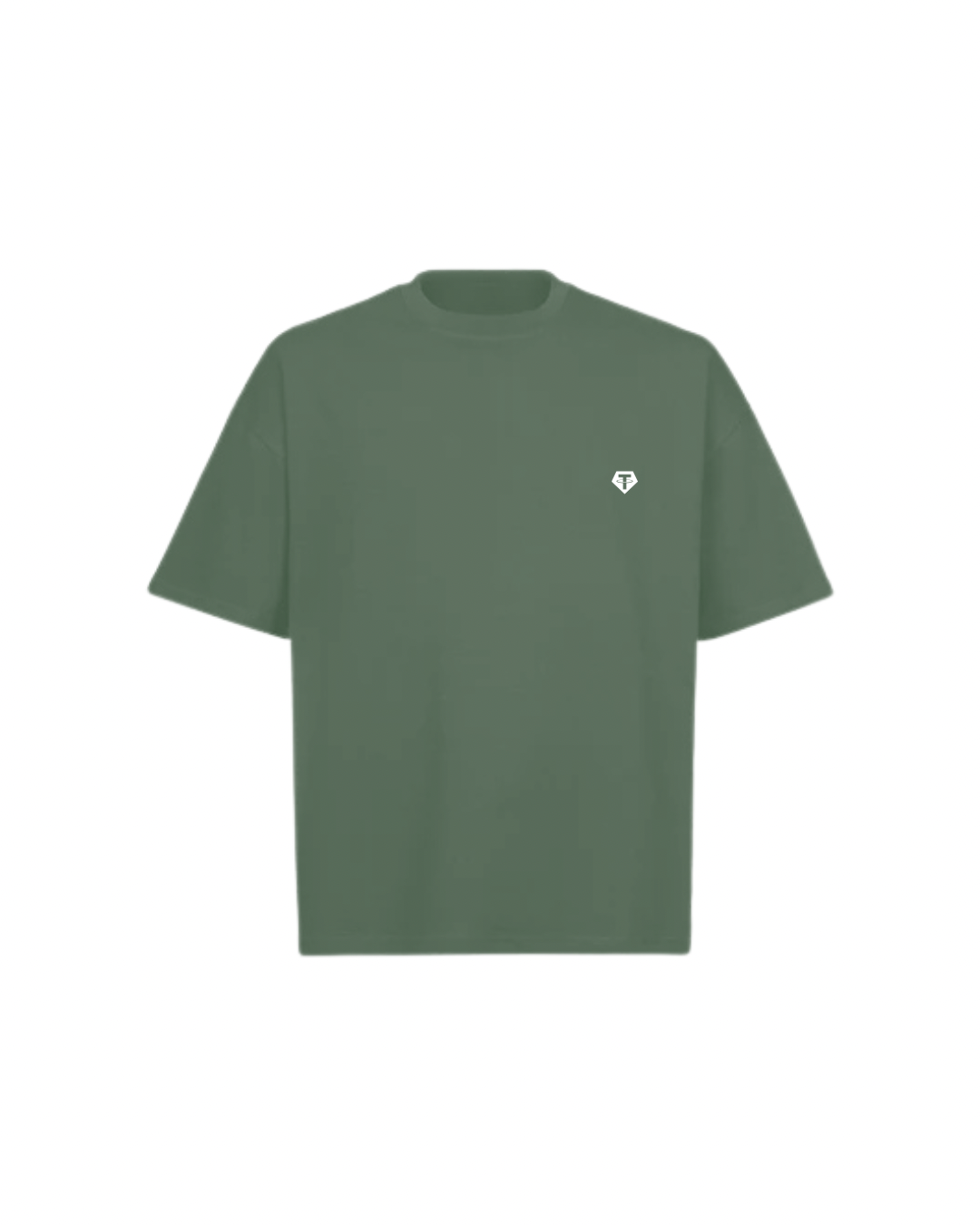 USDT TETHER Simple Oversized Boxy Tee