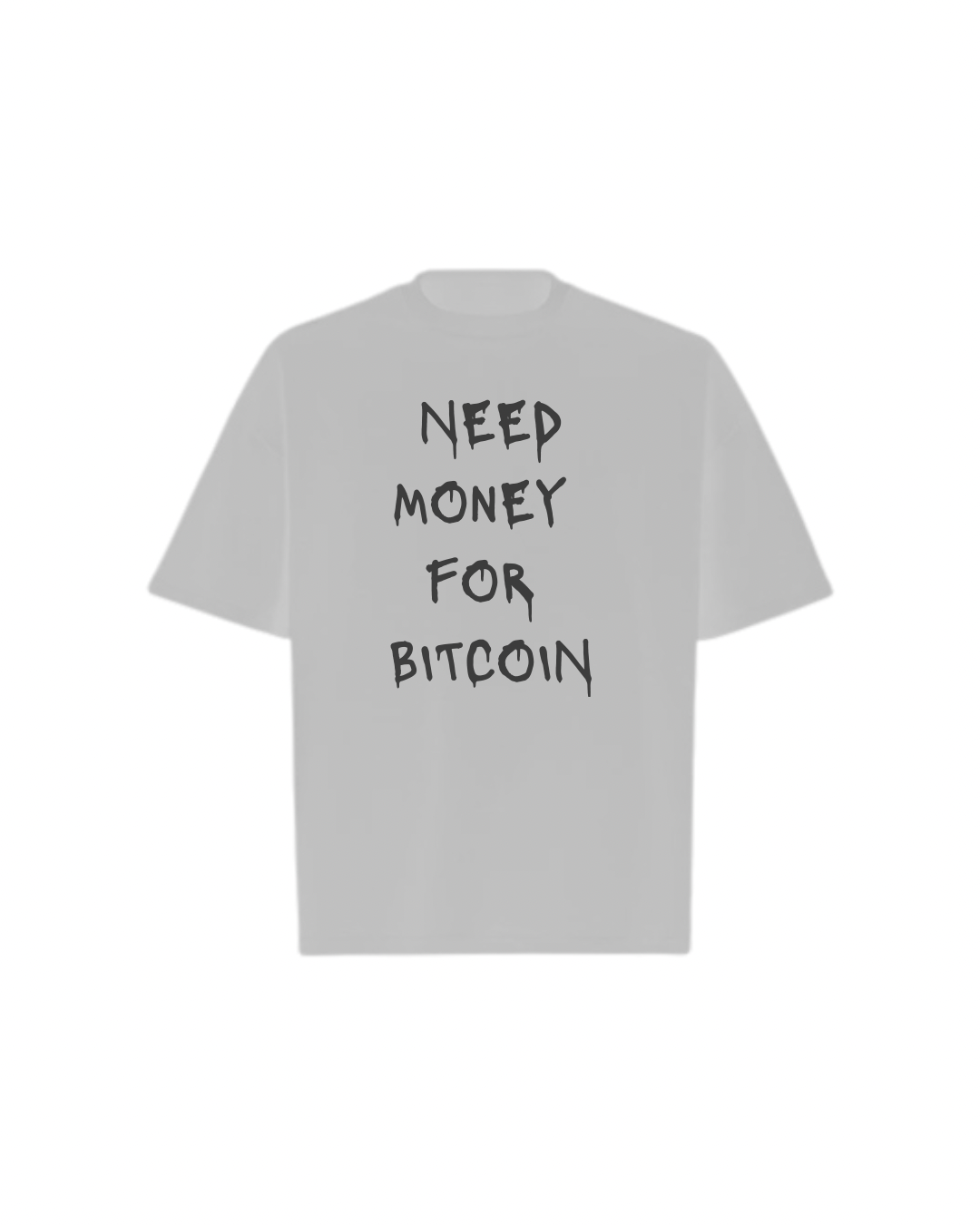 NEED BITCOIN Oversized Boxy Tee