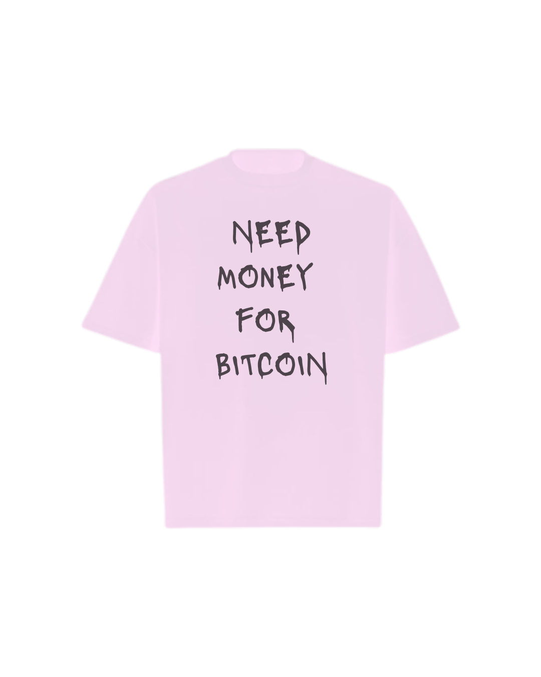 NEED BITCOIN Oversized Boxy Tee
