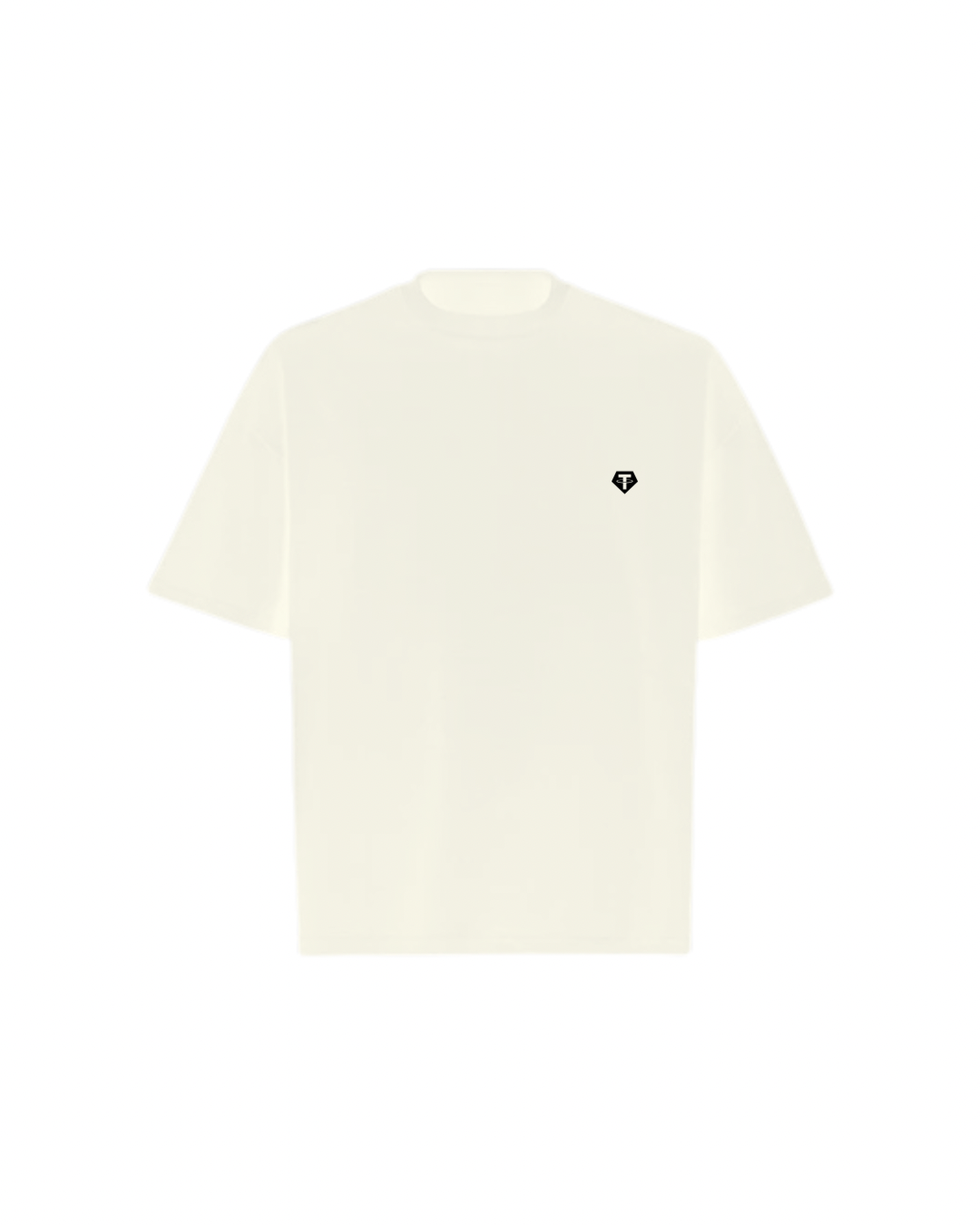 USDT TETHER Simple Oversized Boxy Tee