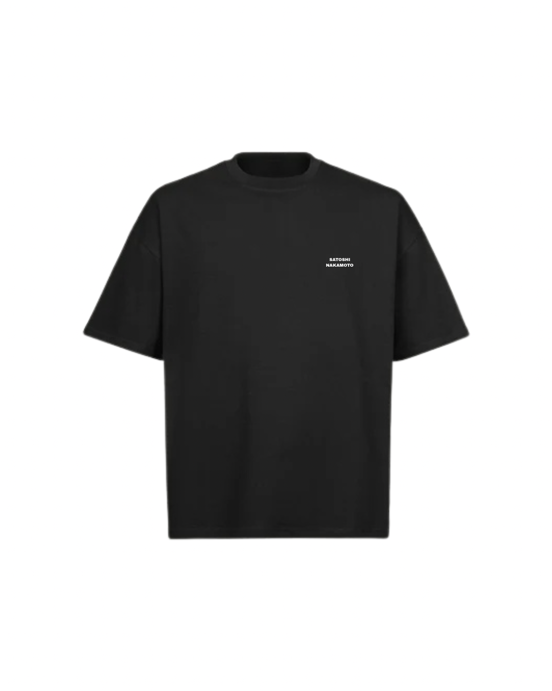 SATOSHI NAKAMOTO Oversized Boxy Tee