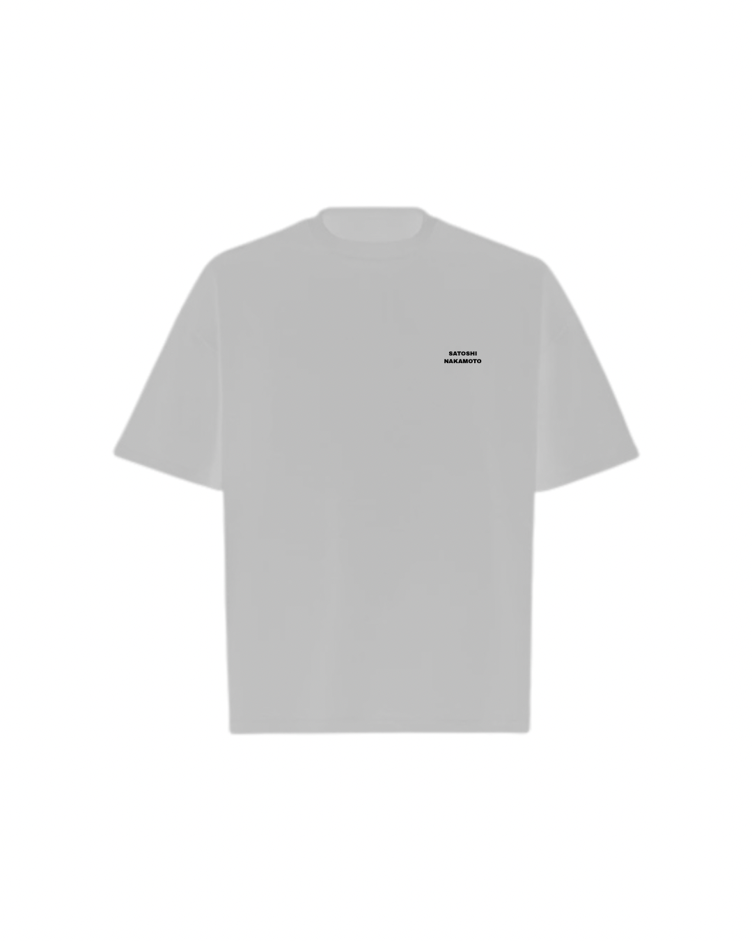SATOSHI NAKAMOTO Oversized Boxy Tee