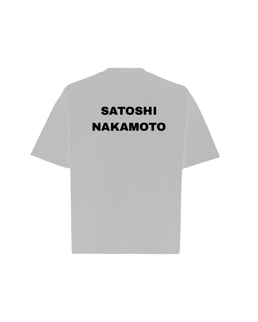 SATOSHI NAKAMOTO Oversized Boxy Tee