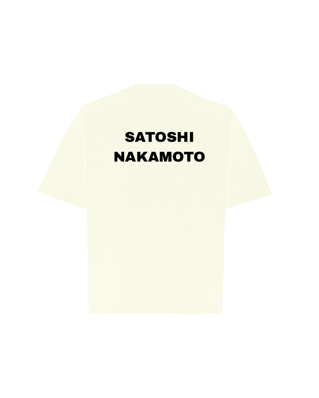 SATOSHI NAKAMOTO Oversized Boxy Tee