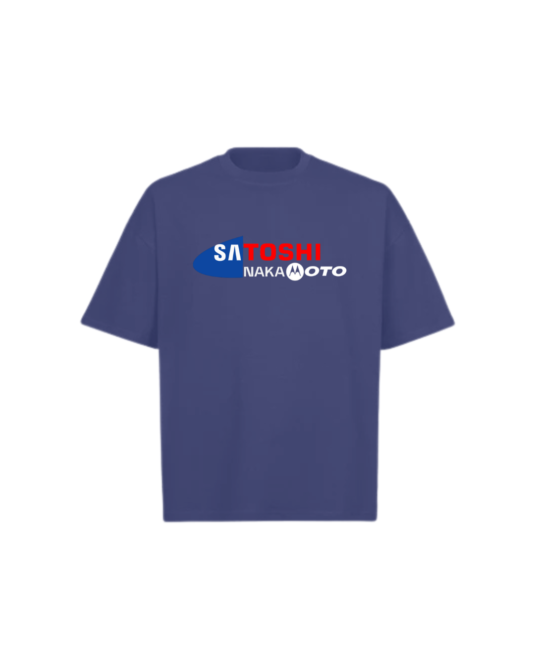 SATOSHI NAKAMOTO Logo Oversized Boxy Tee