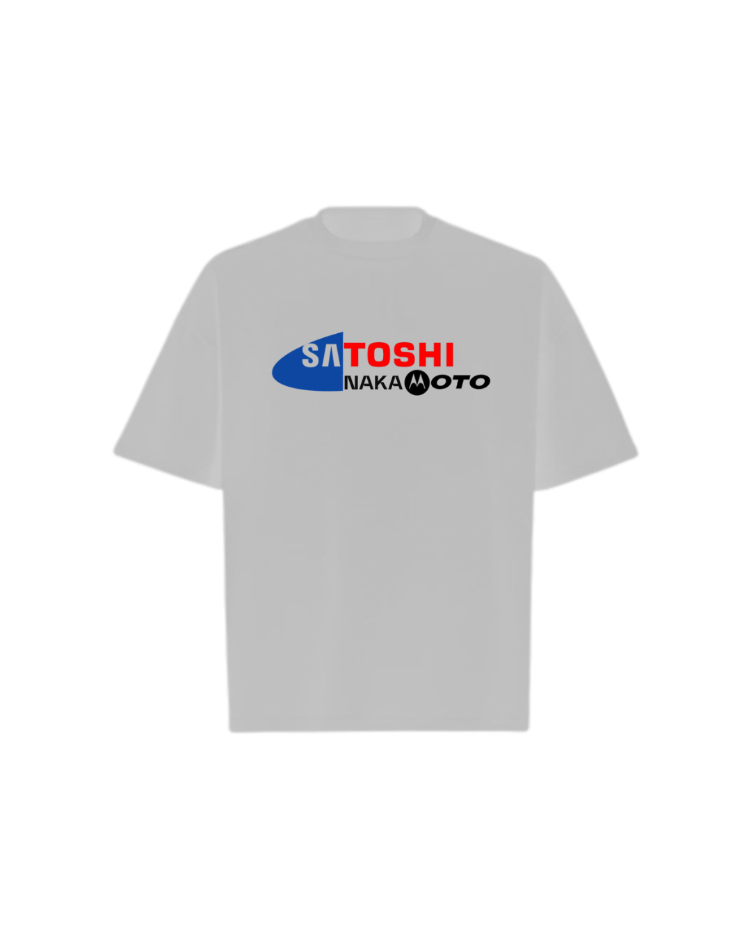 SATOSHI NAKAMOTO Logo Oversized Boxy Tee