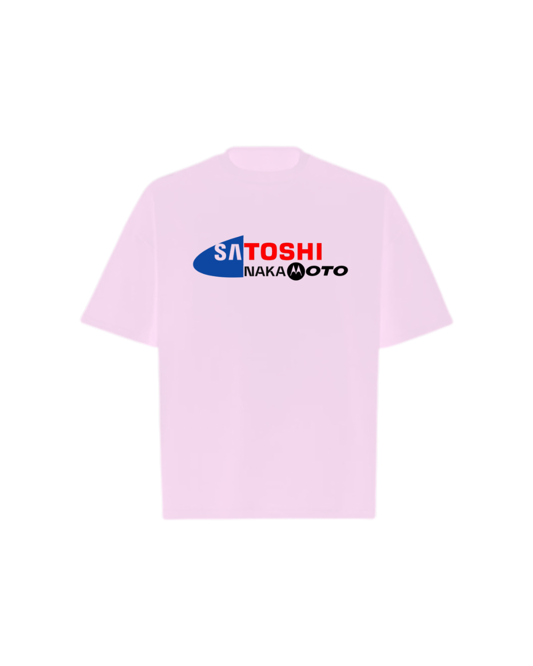 SATOSHI NAKAMOTO Logo Oversized Boxy Tee