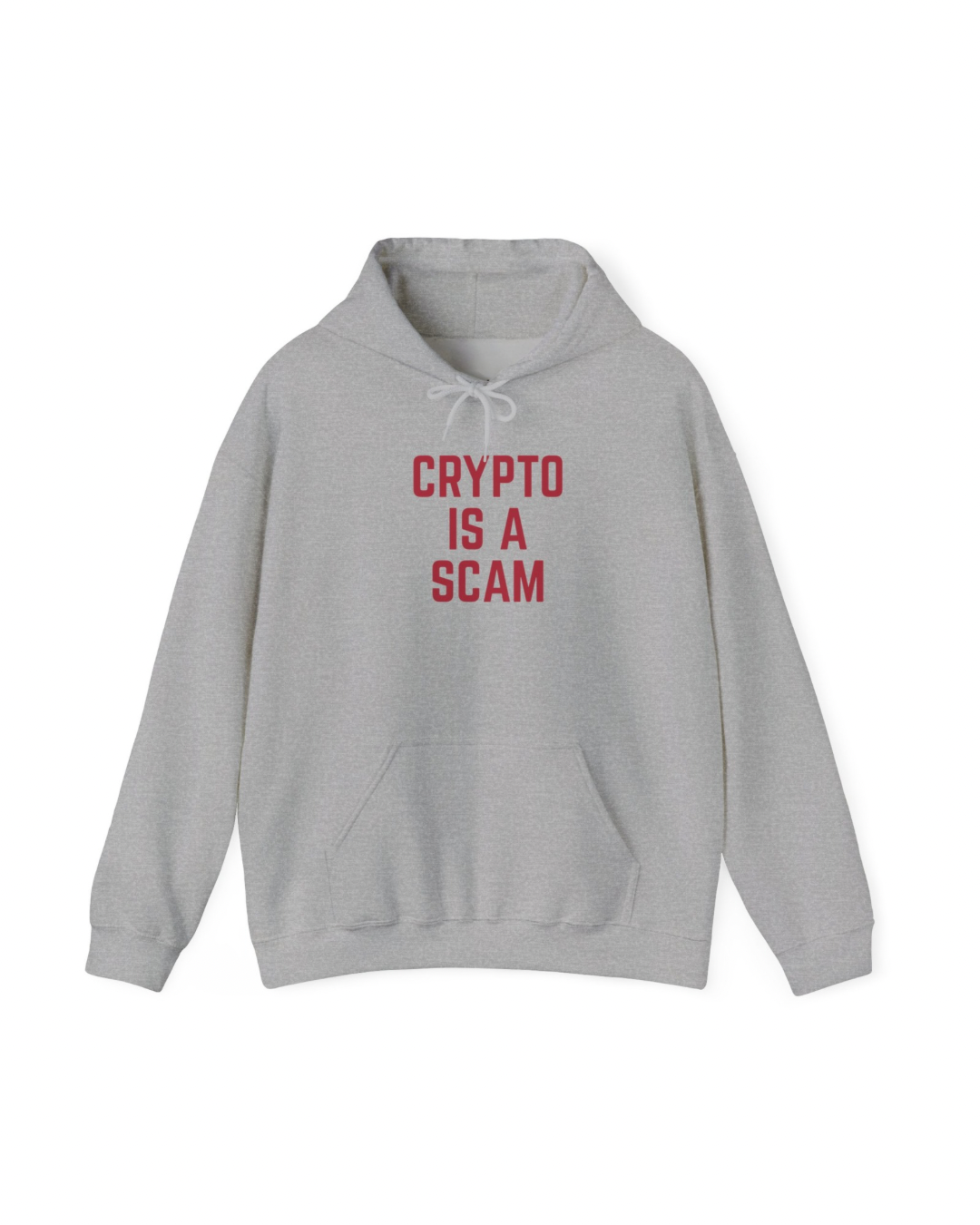 CRYPTO IS A SCAM heavyweight hoodie