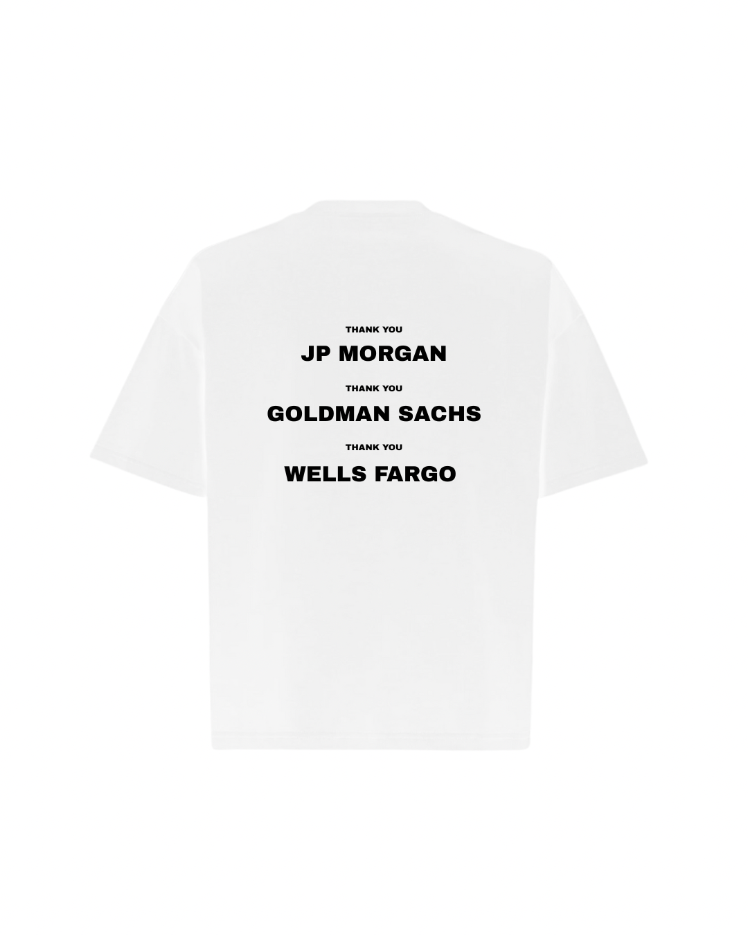 THANK YOU Oversized Boxy Tee (Back Logo)