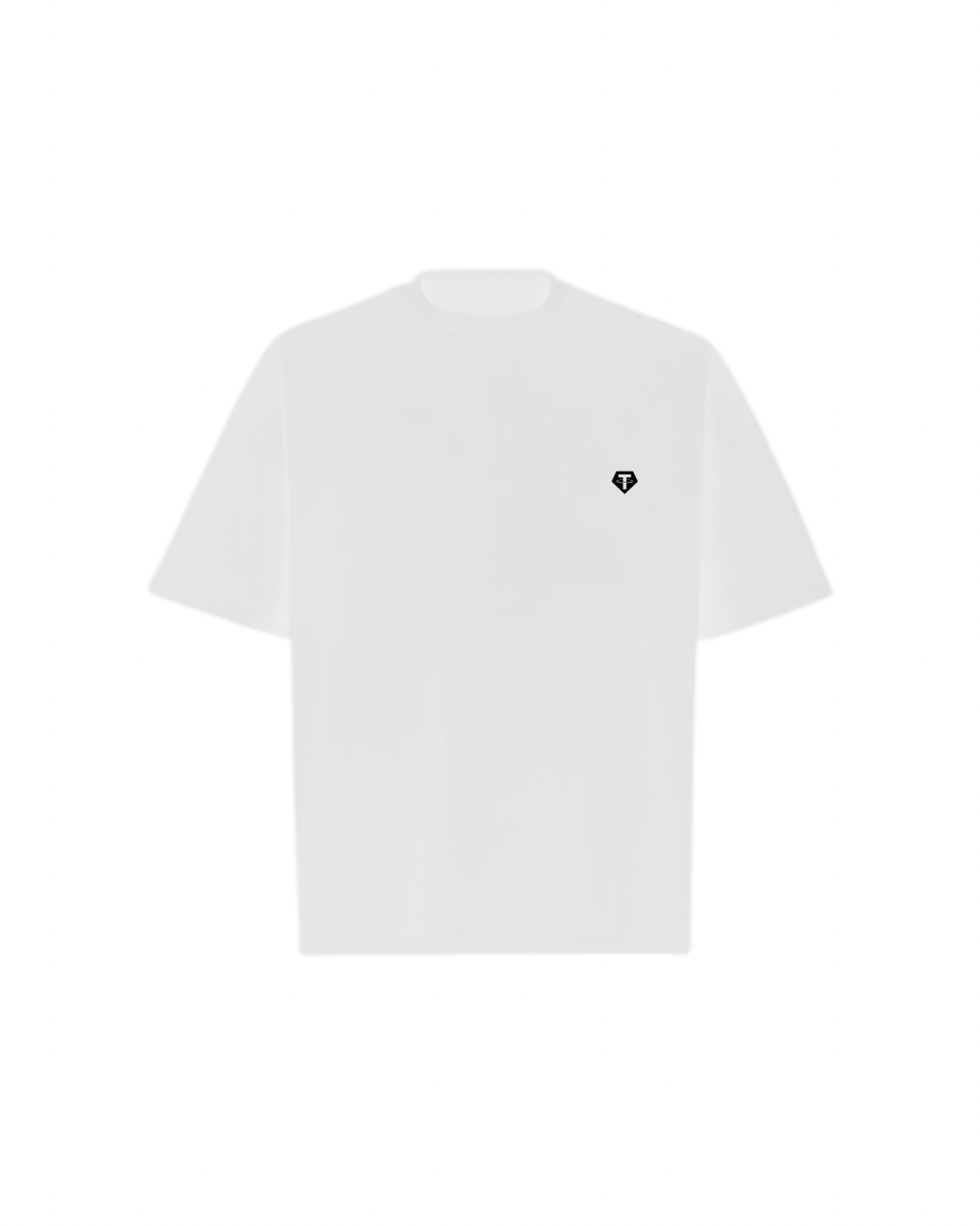 USDT TETHER Simple Oversized Boxy Tee