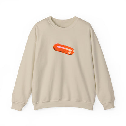 BITCOIN PILL Heavy Crewneck Sweatshirt
