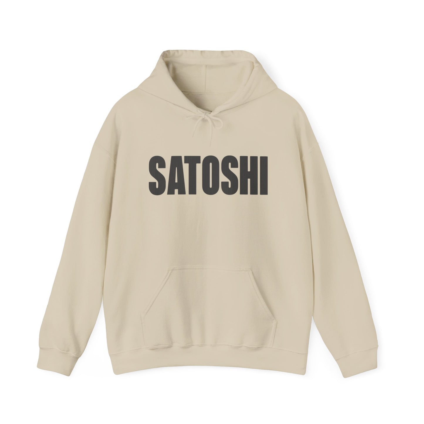 SATOSHI Spellout Logo heavyweight hoodie