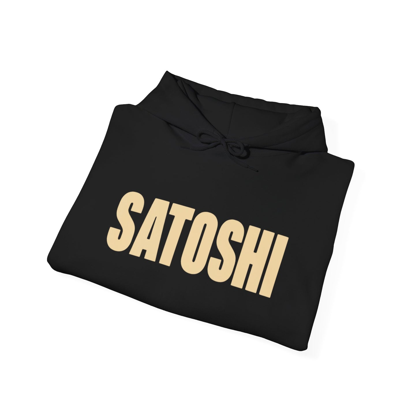 SATOSHI Spellout Logo heavyweight hoodie